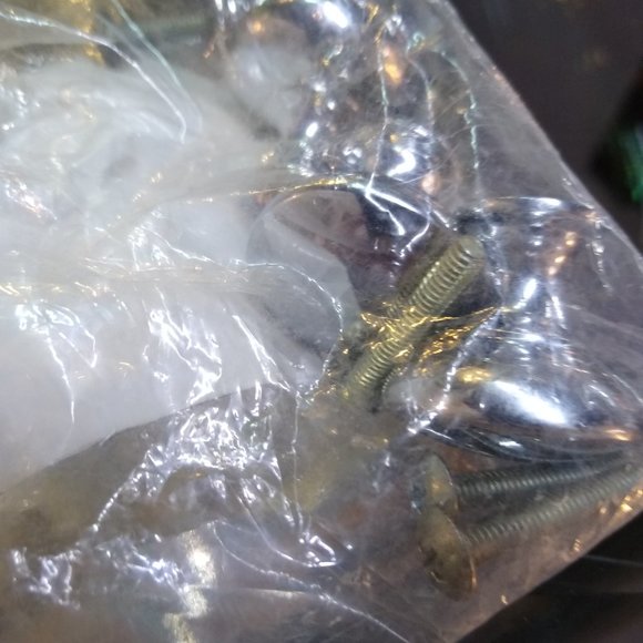 Round Shape Cabinet Knob Chrome Set of 5 - Picture 5 of 6